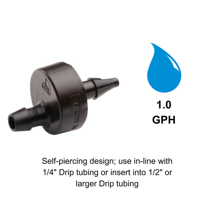 Rain Bird 1.0 GPH Pressure Compensating Dripper