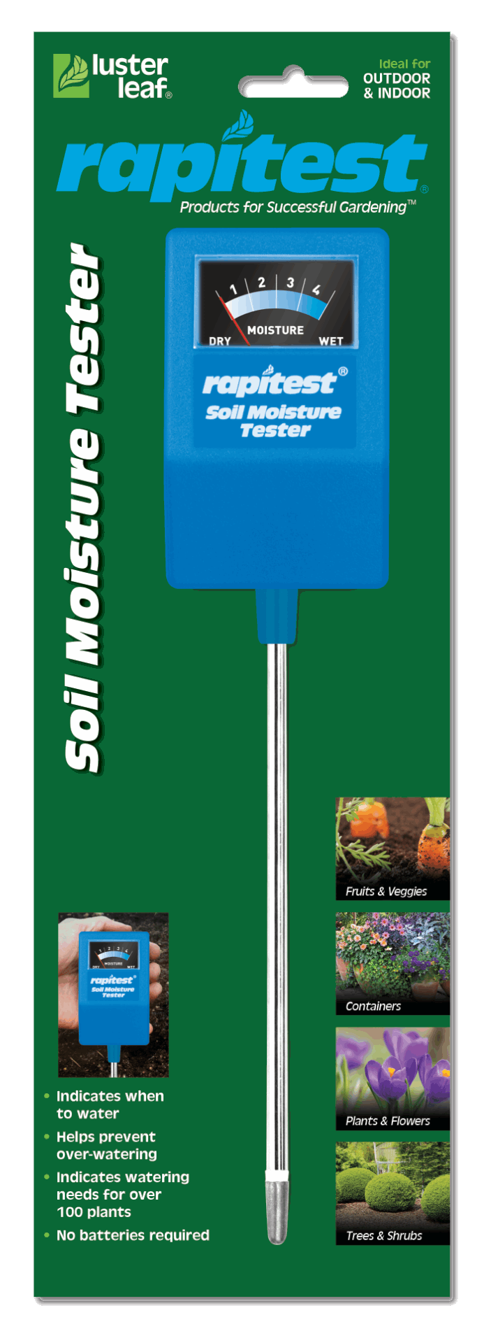 rapid soil moisture meter Luster Leaf Rapid Soil Moisture Tester