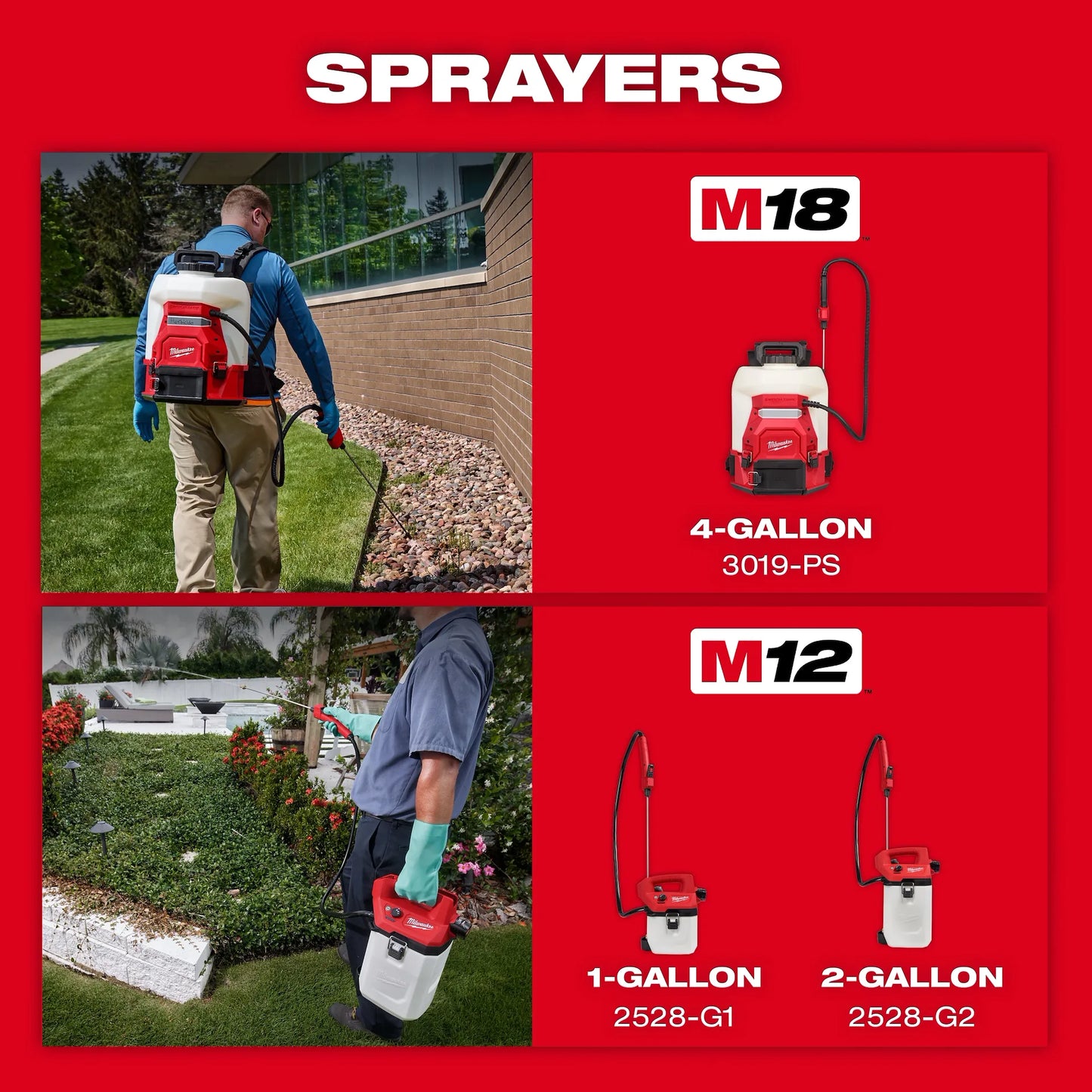 Milwaukee M18™ 4-Gallon Backpack Sprayer w/ SWITCH TANK™ (Tool Only)