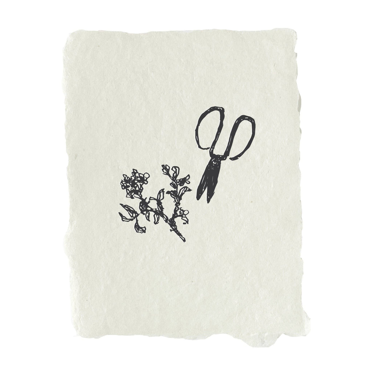 Garden shears note card