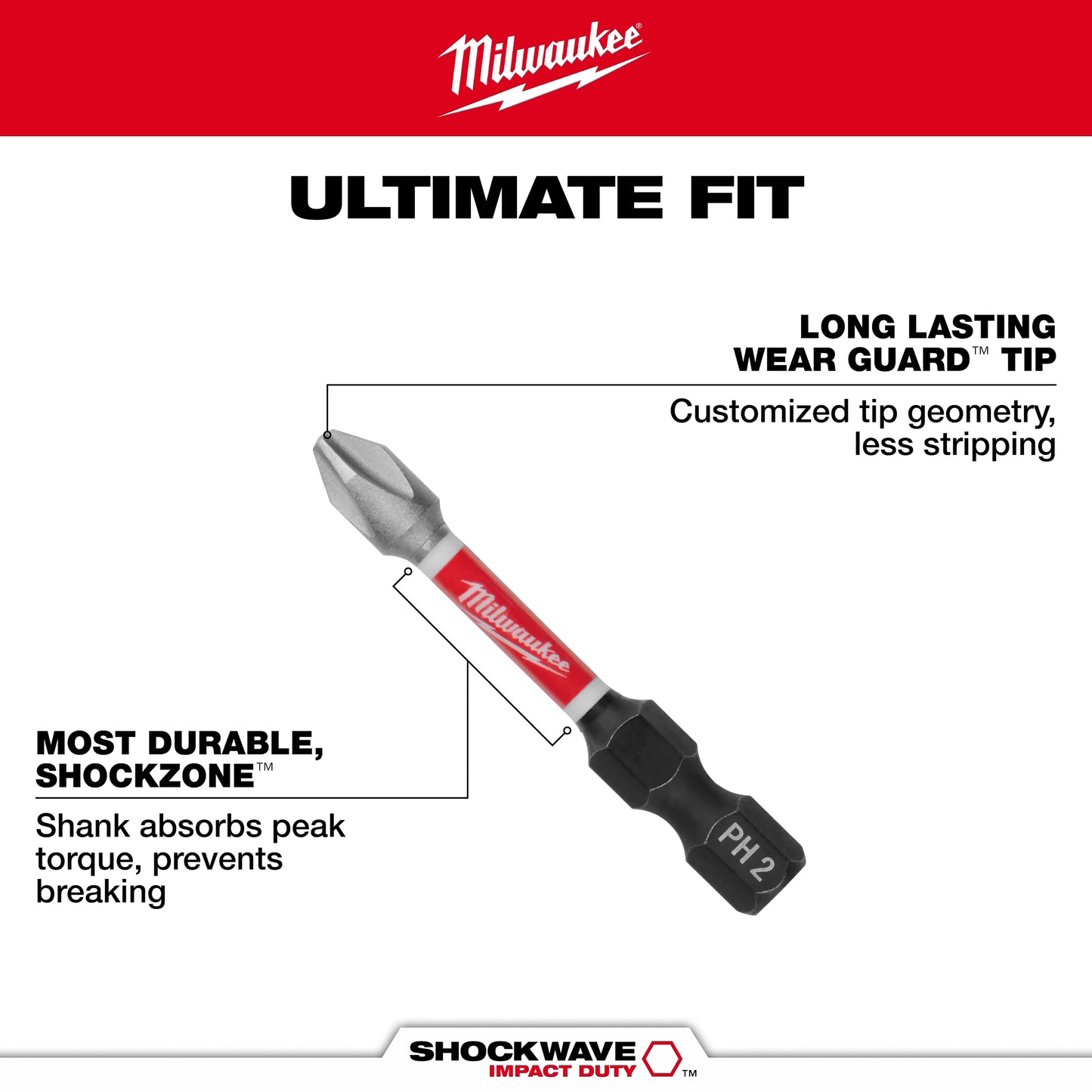 Milwaukee 18PC SHOCKWAVE™ Impact Duty Driver Bit Set