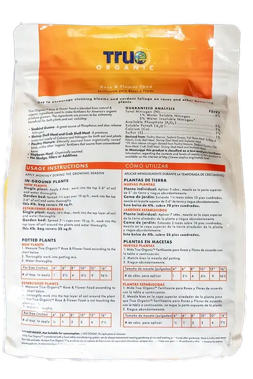 True-Organic Rose and Flower Food 4lb