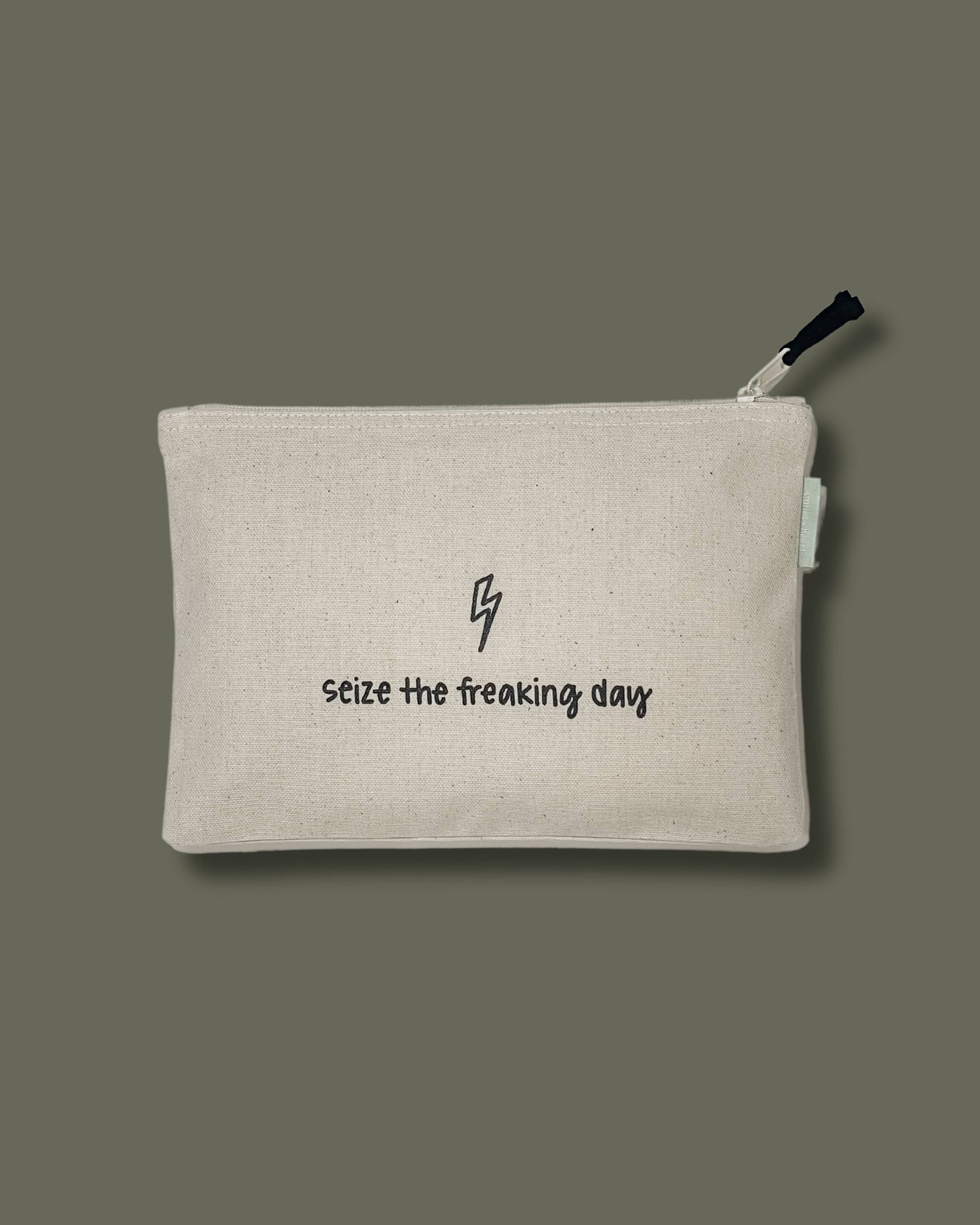 So Much to be Thankful For Large Canvas Zipper Pouch