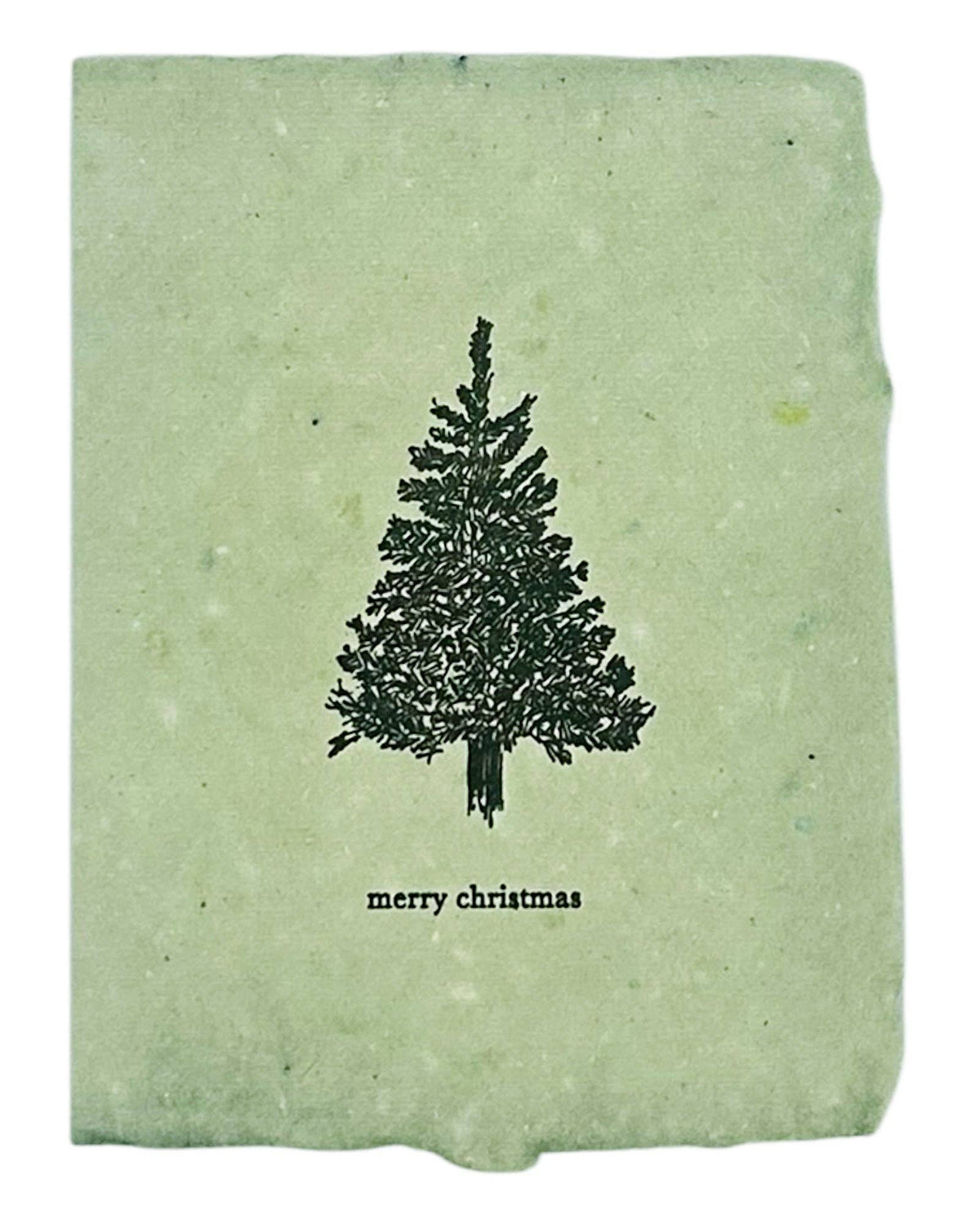 Merry christmas tree card
