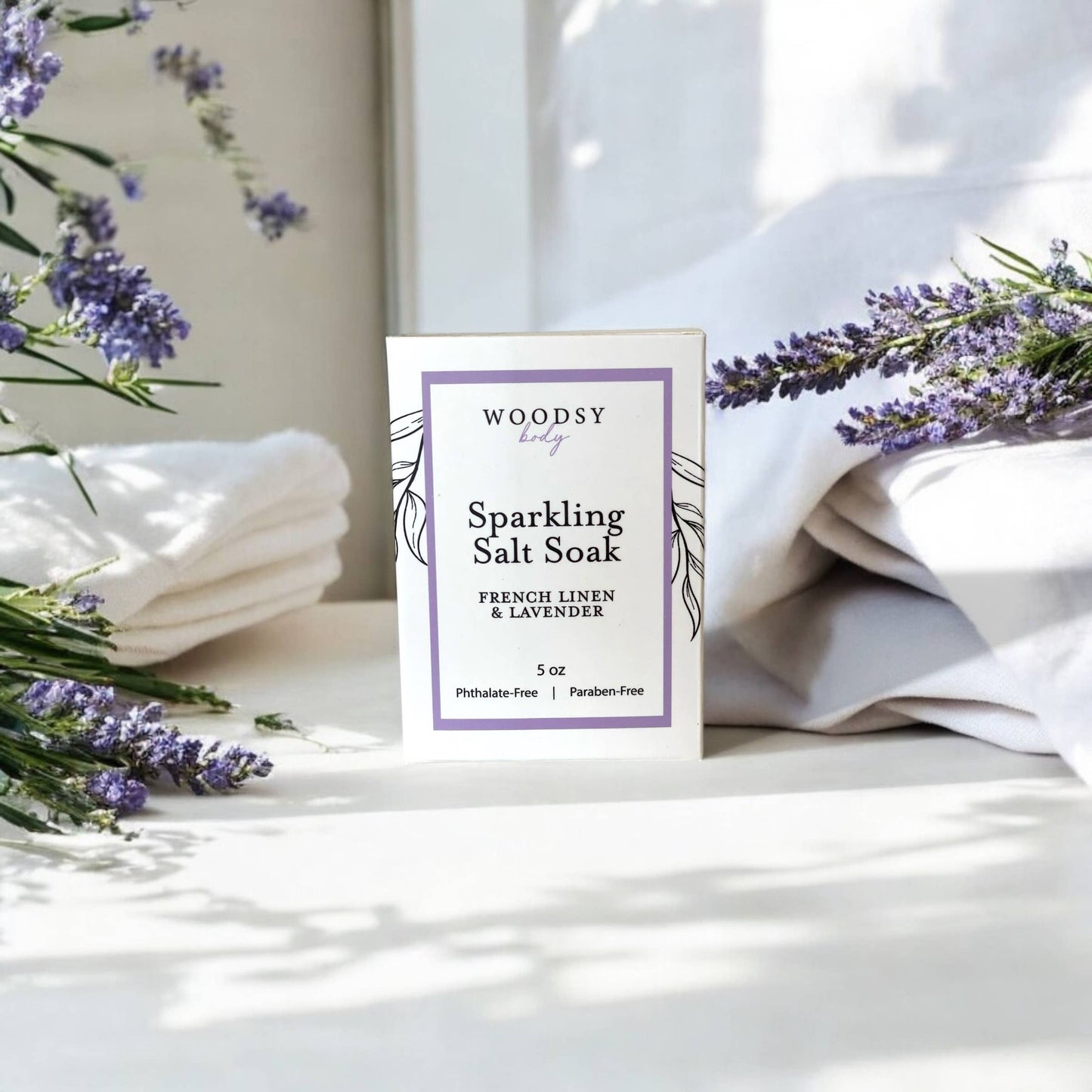 Sparkling Salt Soak- French Linen & Lavender