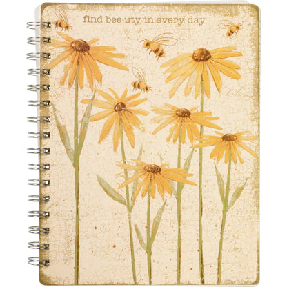 Find Beeuty In Every Day Spiral Notebook