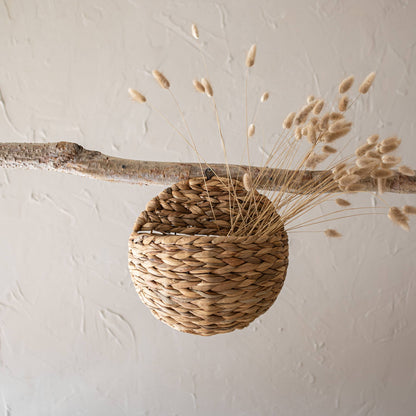 SALE - Calliope Braided Wall Pocket Water Hyacinth