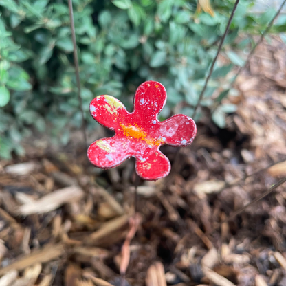 Small Copper Enamel Flowers