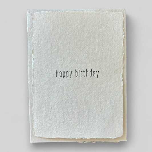 Handmade stamped happy birthday card
