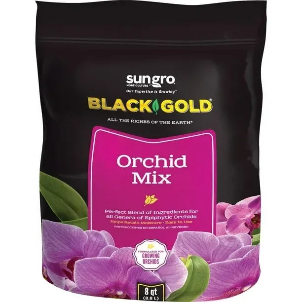 Black and Gold Orchid Potting Mix 8qt