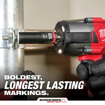 Milwaukee 27PC SHOCKWAVE™ Impact Duty Socket 1/2” Drive MM & SAE Set with PACKOUT™