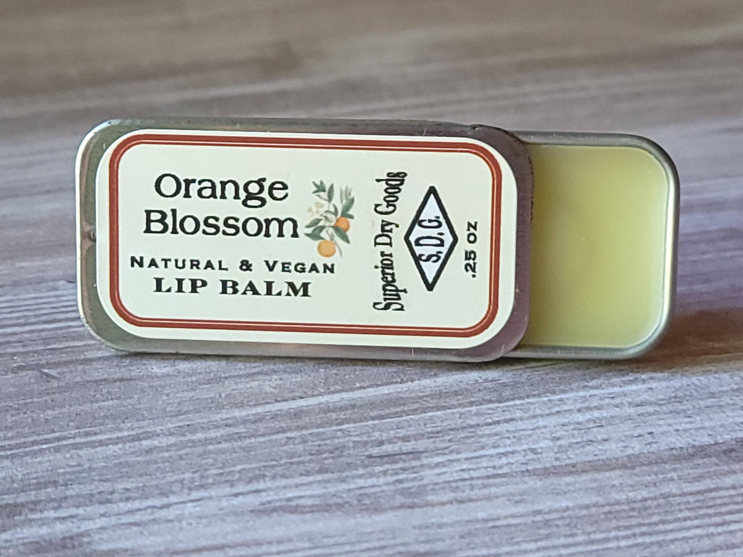 Orange Blossom Lip Balm | Aluminum Slider | All Natural