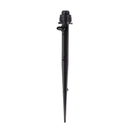 Rain DripAdjustable Flow Bubbler, Full-Circle Pattern, Fan, with 1/4 in. Barbed Inlet on 5 in. Stake