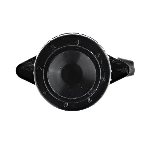 Rain DripAdjustable Flow Bubbler, Full-Circle Pattern, Fan, with 1/4 in. Barbed Inlet on 5 in. Stake