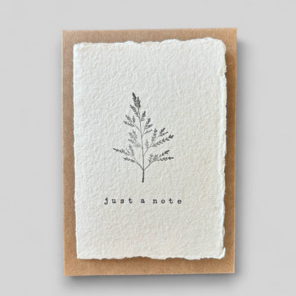 Handmade typewritten friend card