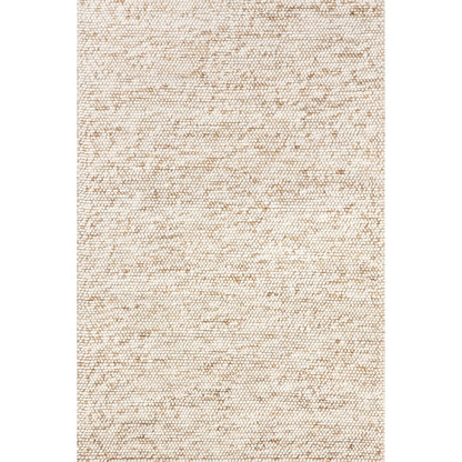 Deeanna Casual Textured Wool Area Rug