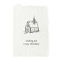 Cozy cabin christmas holiday card