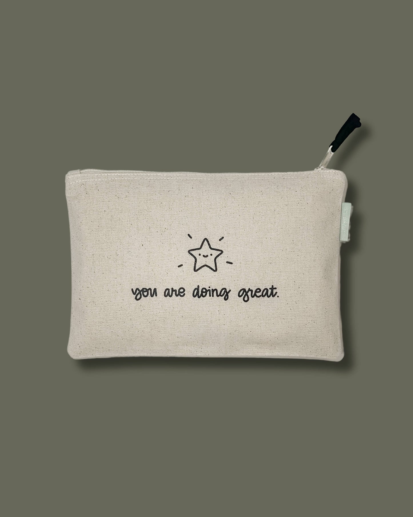 So Much to be Thankful For Large Canvas Zipper Pouch