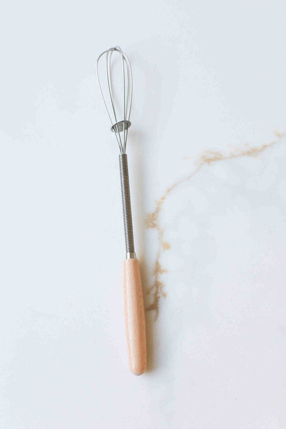 Vintage Mini Whisk with Wood Handle