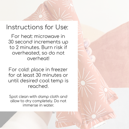 Hot/Cold Therapy Pack - Neck Wrap - Blue Dots