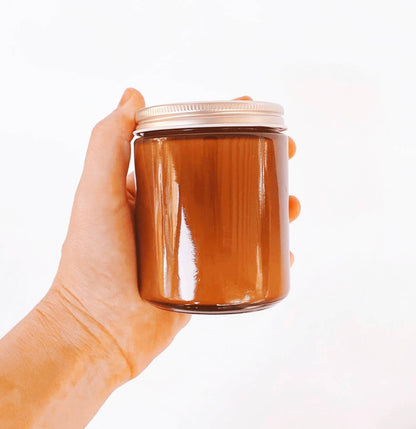 Northern Lights 8 oz coconut wax amber jar candle