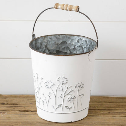 Bucket - Embossed Wildflowers (PC)