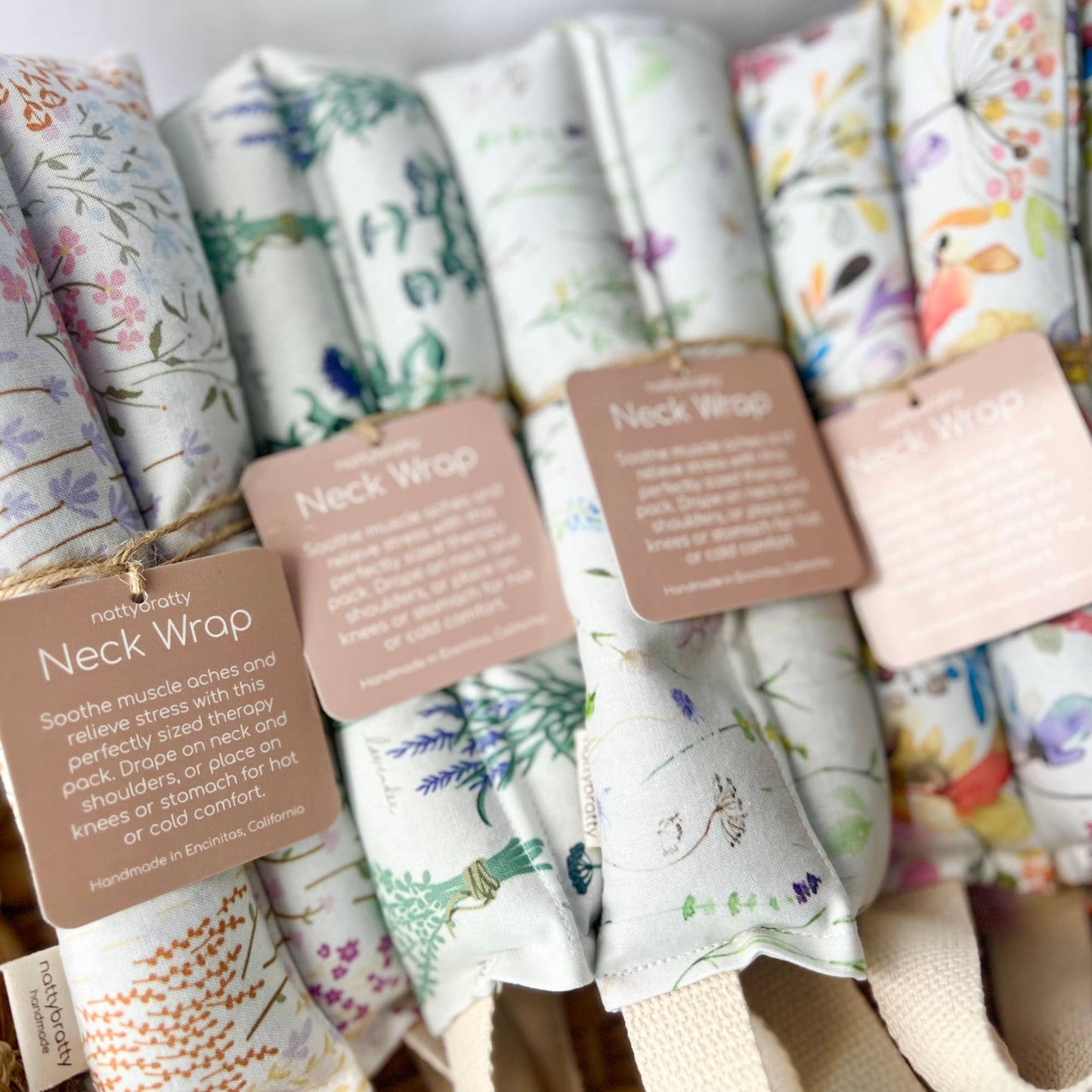 Hot/Cold Therapy Pack - Neck Wrap - Blue Dots