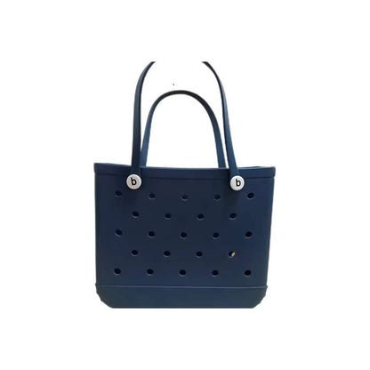 Summer Rubber Tote Solid Color Jelly Beach Bags
