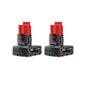 Milwaukee M12™ REDLITHIUM™ XC Battery Two Pack