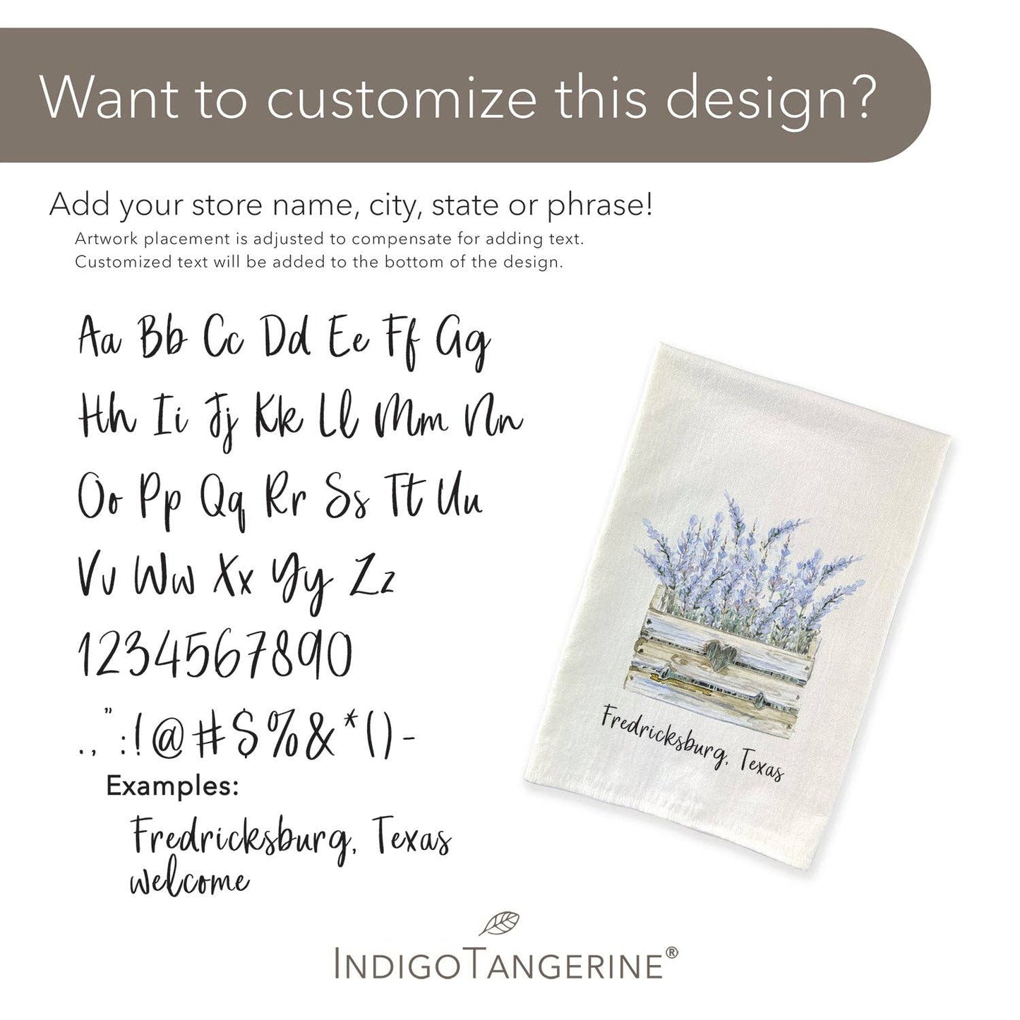 Forest Mushrooms - Customizable Cotton Tea Towel