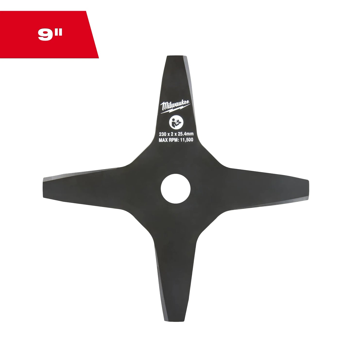 Milwaukee 9" 4 Cutter Brush Blade