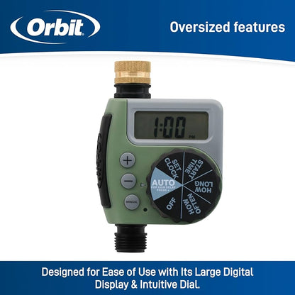 Orbit One Outlet Single-Dial Hose Faucet Timer
