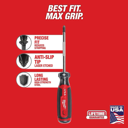 Milwaukee Cushion Grip Screwdriver Set (USA)