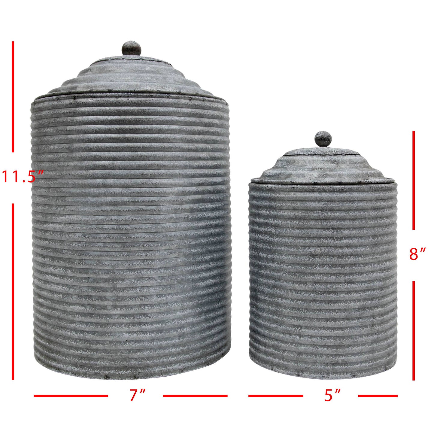 Set 2 Dixie Canisters