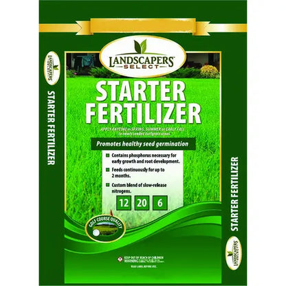Landscapers Select Lawn Starter Fertilizer 12-20-6 N-P-K Ratio