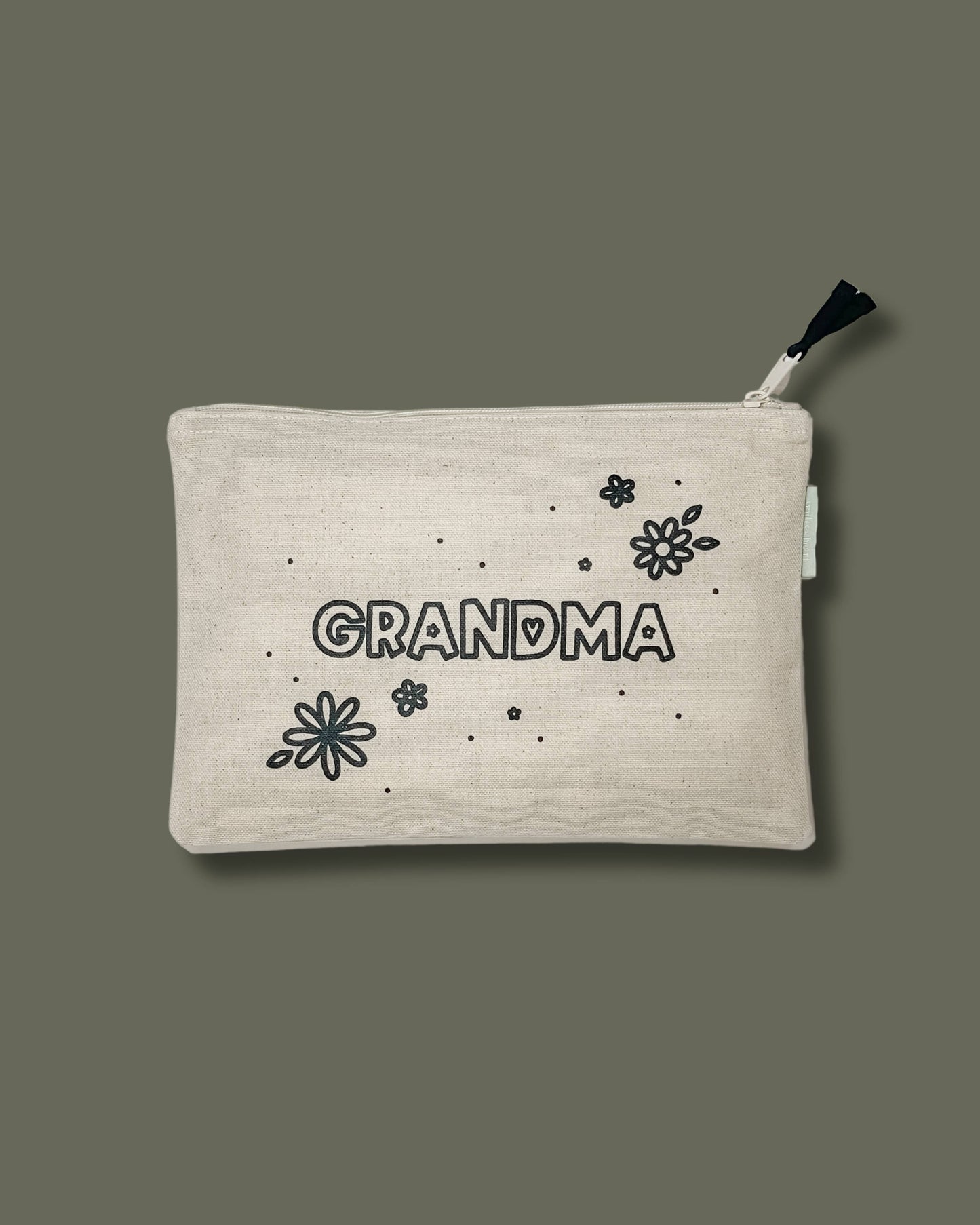 So Much to be Thankful For Large Canvas Zipper Pouch