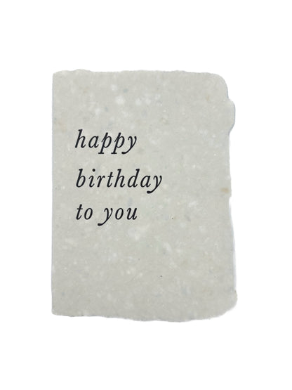 Happy birthday to you card