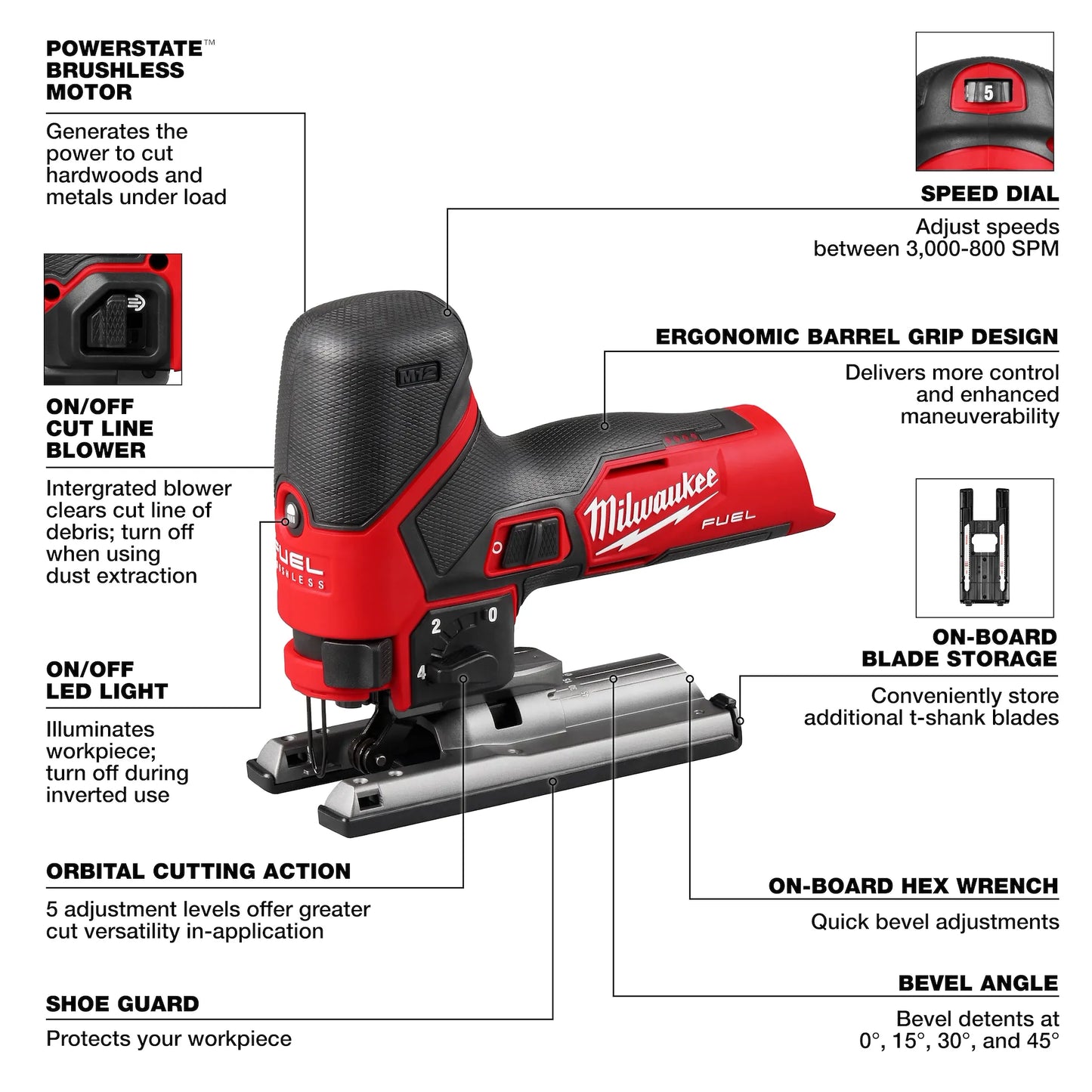 Milwaukee M12 FUEL™ Jig Saw
