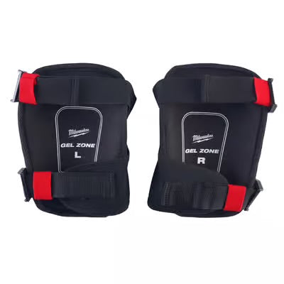 Milwaukee 7.5 in. L X 8 in. W Performance Knee Pads Black/Red One Size Fits Most