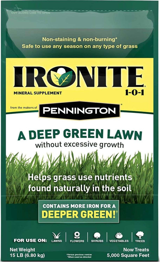 Pennington Ironite All-Purpose 1-0-1 Lawn & Garden Fertilizer 30LB
