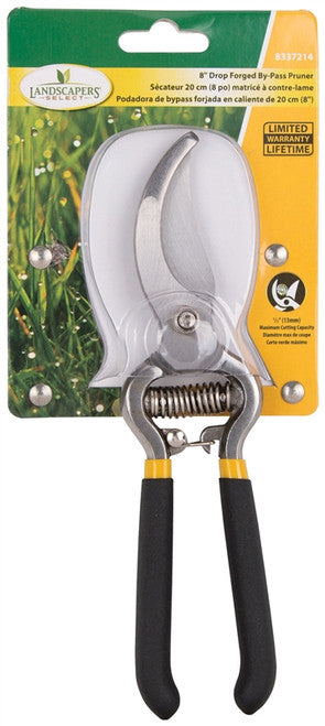 Landscapers Select Drop Forged By-Pass Pruning Shear, 8"