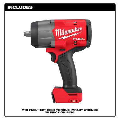 Milwaukee M18 FUEL™ 1/2" High Torque Impact Wrench with Friction Ring