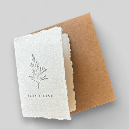 Handmade typewritten friend card