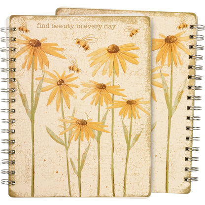 Find Beeuty In Every Day Spiral Notebook