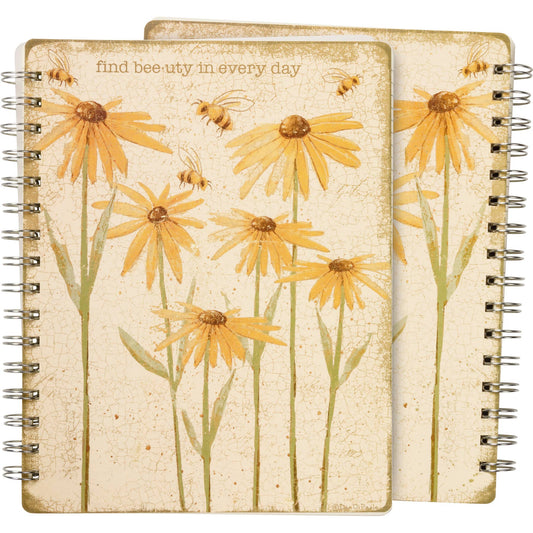 Find Beeuty In Every Day Spiral Notebook