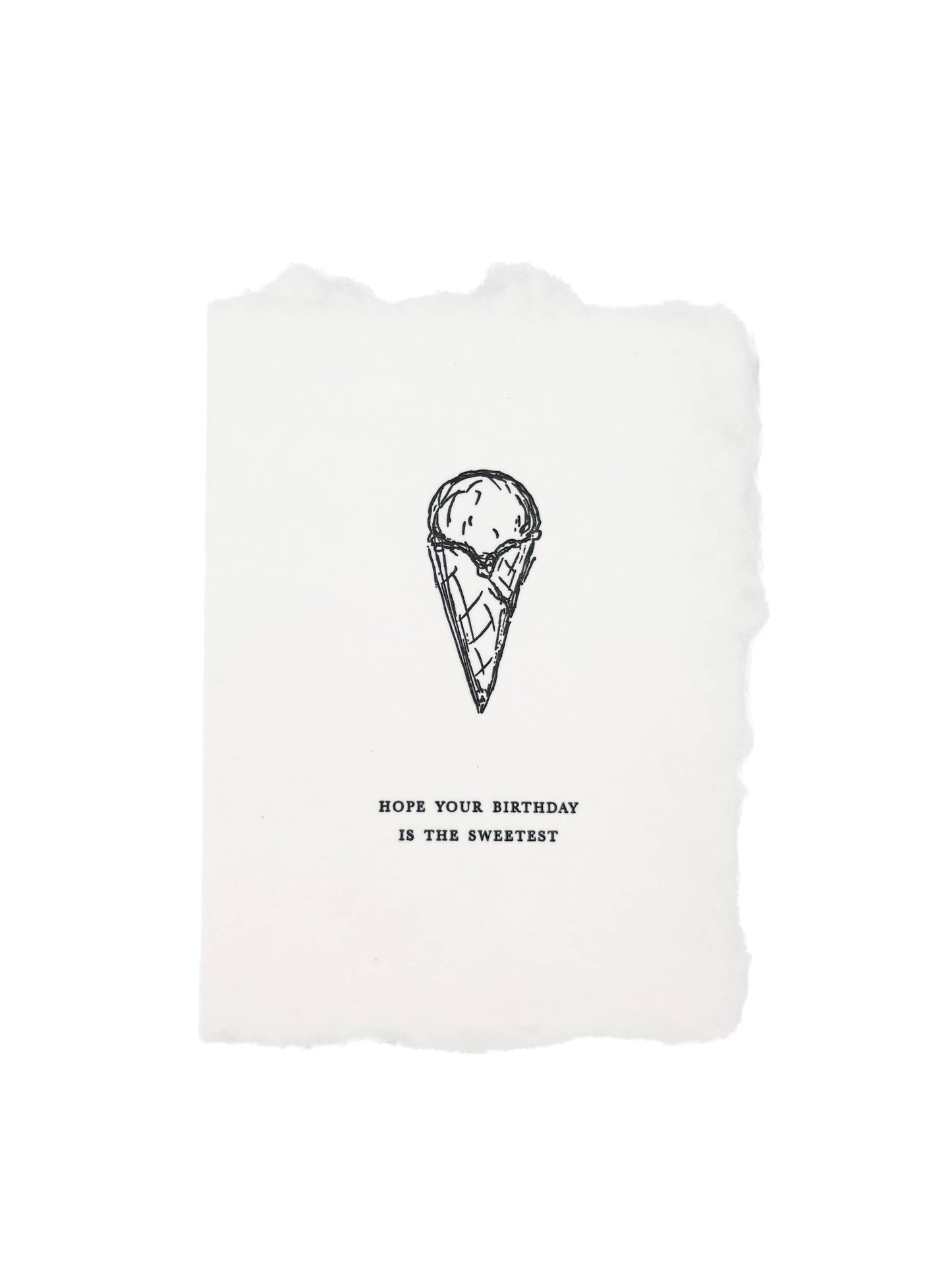 Ice cream cone sweetest birthday card