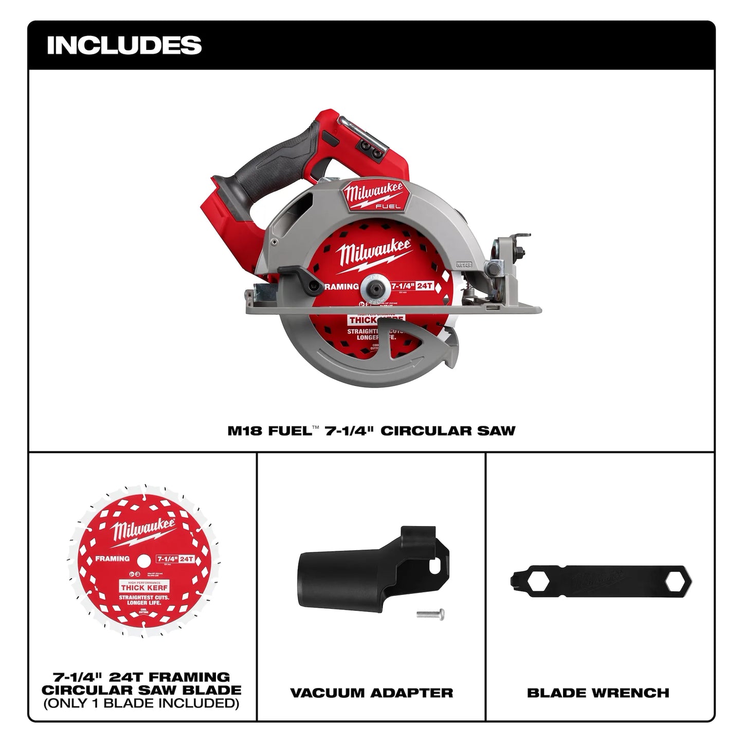 Milwaukee M18 FUEL™ 7-1/4” Circular Saw (Tool Only)