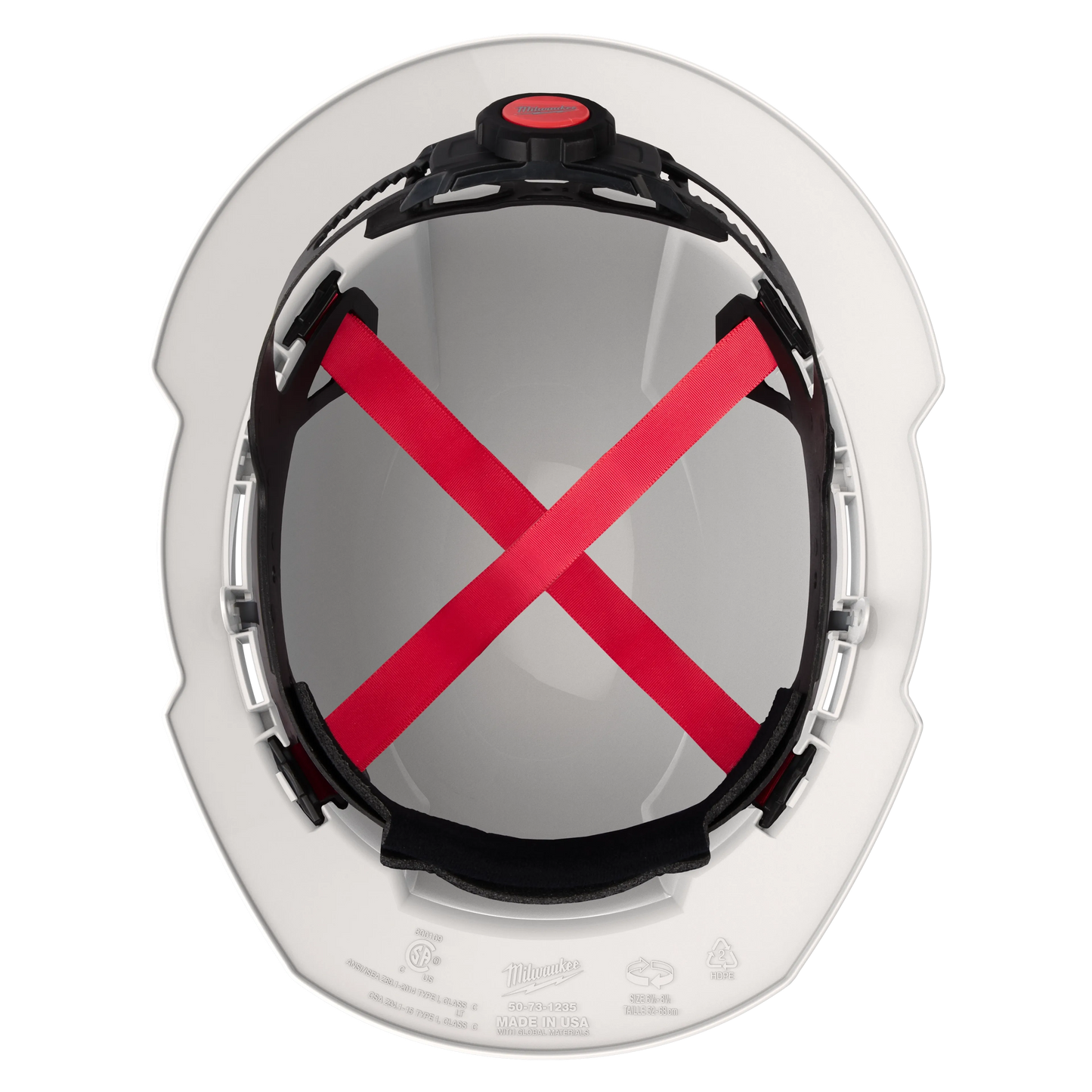 Milwaukee BOLT™ White Full Brim Vented Hard Hat w/4pt Ratcheting Suspension (USA) - Type 1, Class C