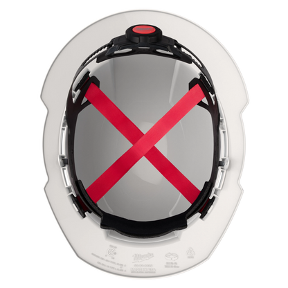 Milwaukee BOLT™ White Full Brim Vented Hard Hat w/4pt Ratcheting Suspension (USA) - Type 1, Class C