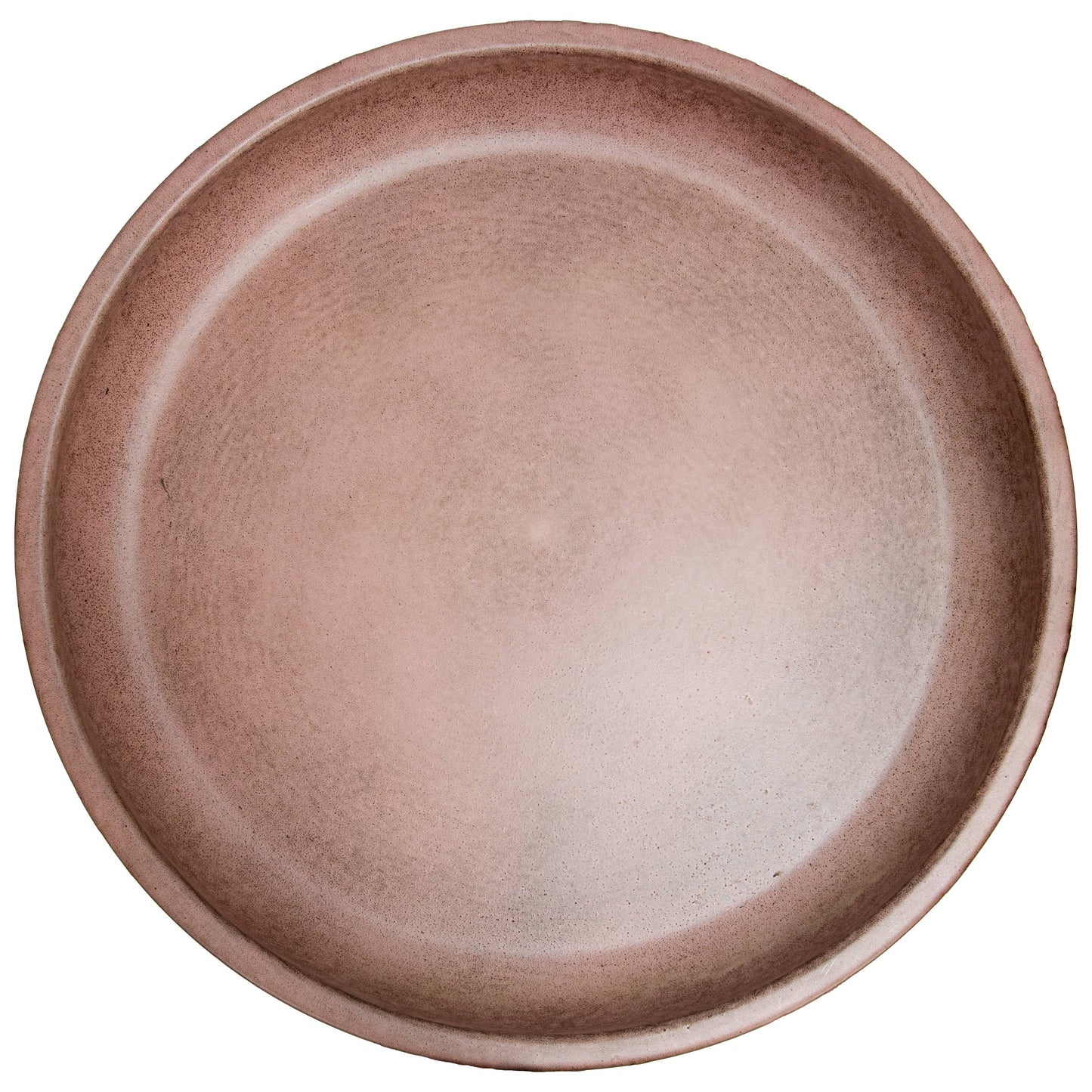 Gleeful Garden Metal Outdoor Bird Bath - Matte Canyon Clay